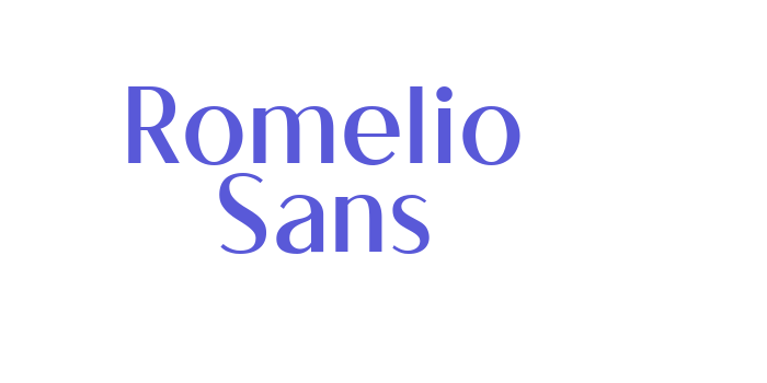 Romelio Sans Font Download