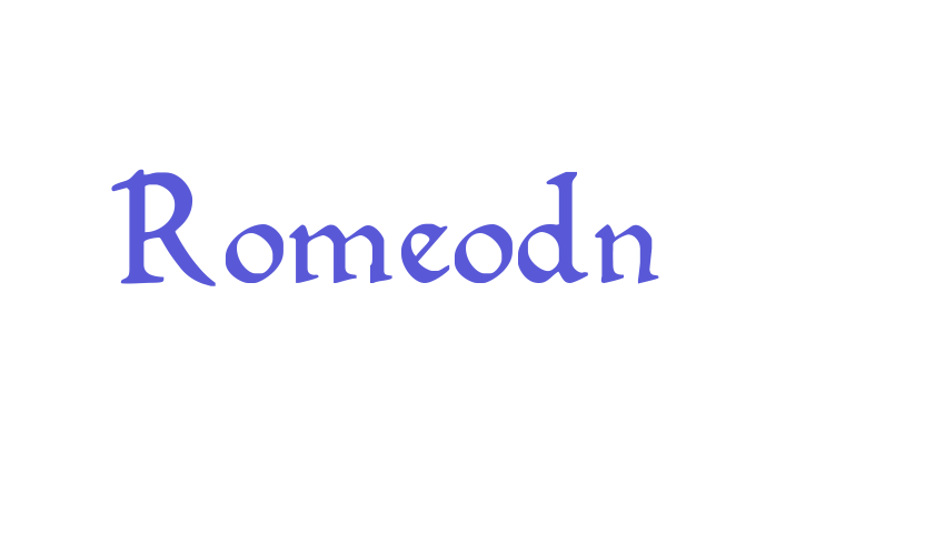 Romeodn Font