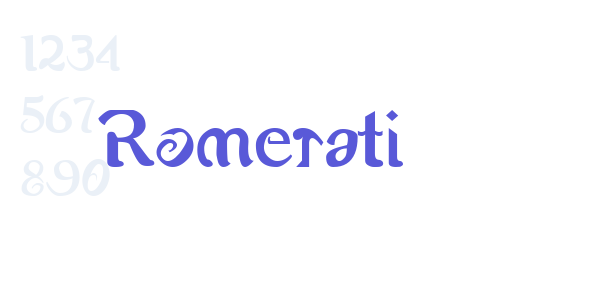 Romerati font