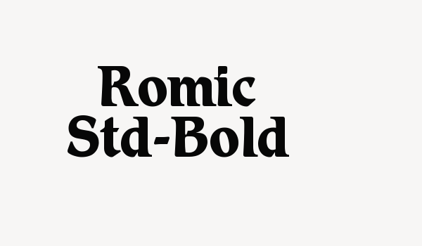 Romic Std-Bold Font