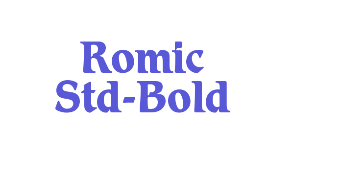 Romic Std-Bold Font Download