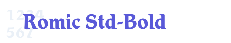 Romic Std-Bold-related font