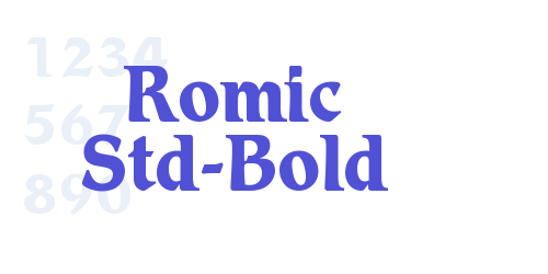 Romic Std-Bold-font-download