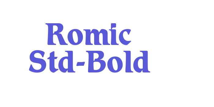 Romic Std-Bold Font