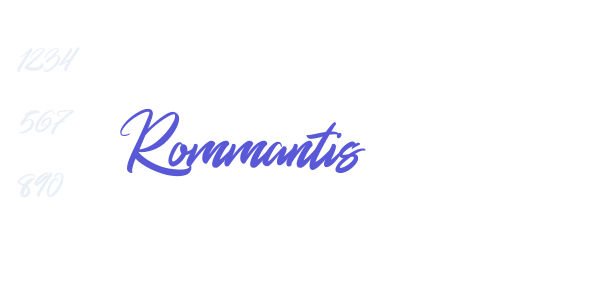 Rommantis font free