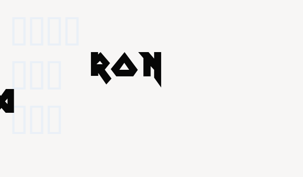 Ron Maiden Font