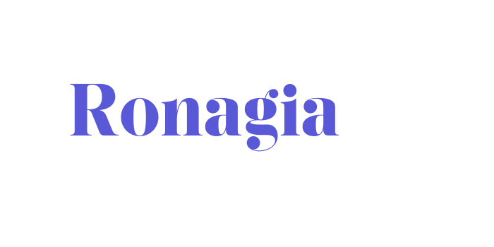 Ronagia Font