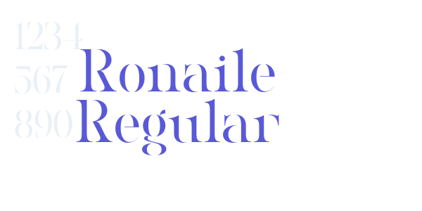 Ronaile Regular font free