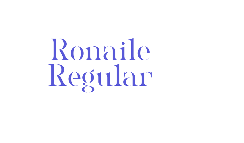 Ronaile Regular Font