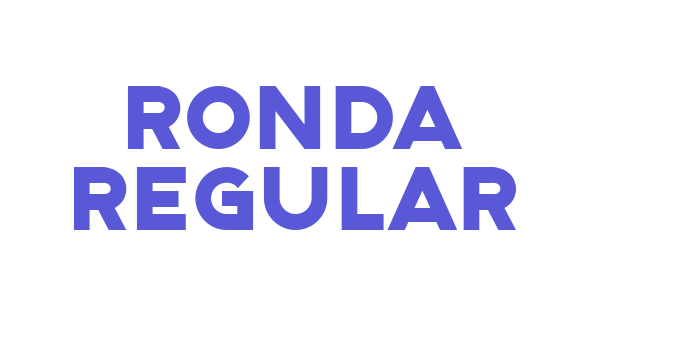 Ronda Regular Font Download