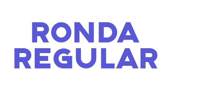 Ronda Regular Font