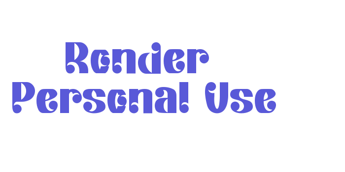 Ronder – Personal Use Font Download