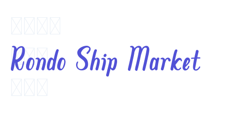 Rondo Ship Market-font-download