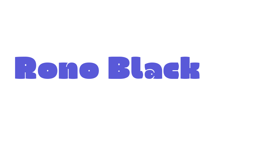 Rono Black Font Download