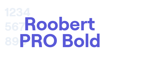 Roobert PRO Bold font free