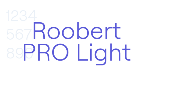 Roobert PRO Light font free