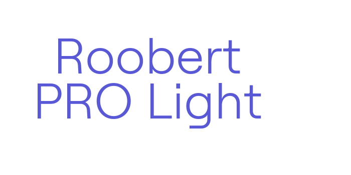 Roobert PRO Light Font