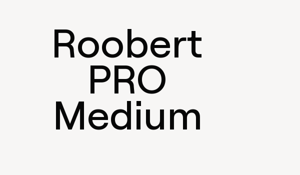 Roobert PRO Medium Font