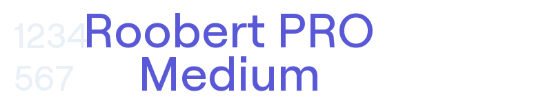 Roobert PRO Medium-related font