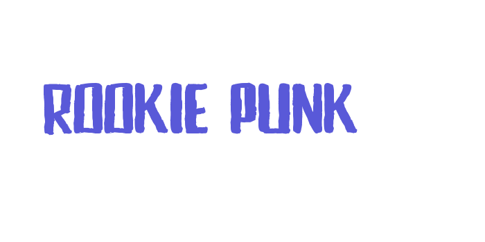 Rookie Punk Font