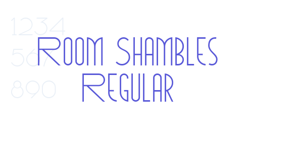 Room Shambles Regular font