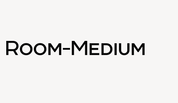 Room-Medium Font