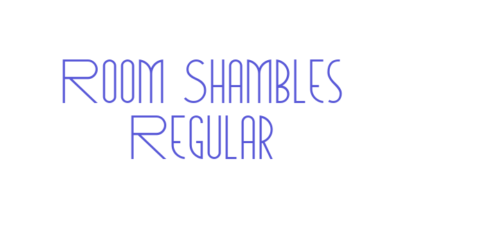 Room Shambles Regular Font Download