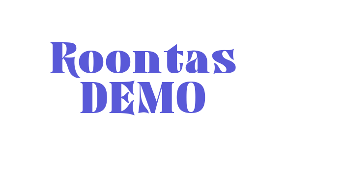 Roontas DEMO Font Download