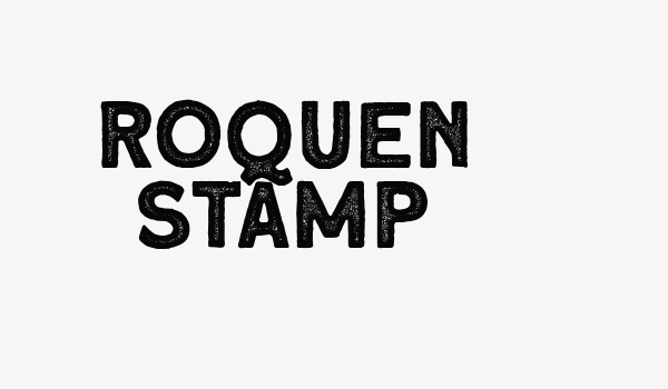 Roquen Stamp Font