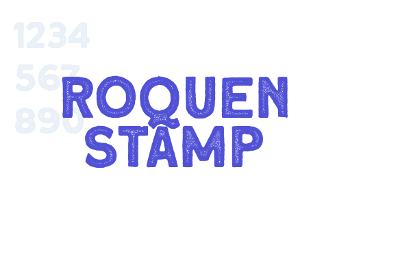 Roquen Stamp Font Download