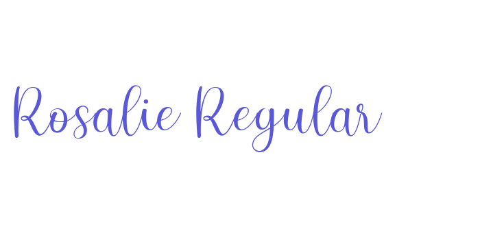 Rosalie Regular Font Download