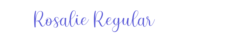 Rosalie Regular font