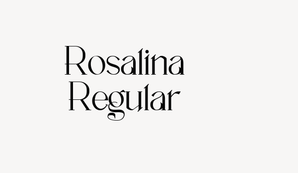 Rosalina Regular Font