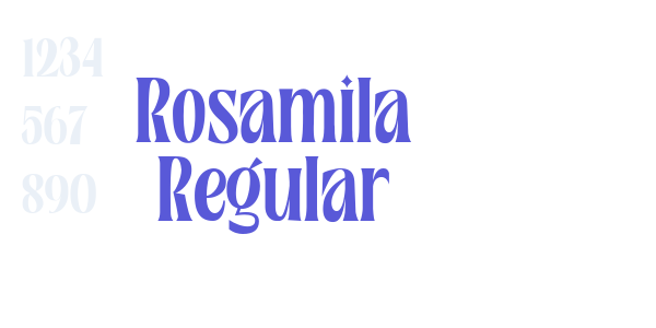 Rosamila Regular font free