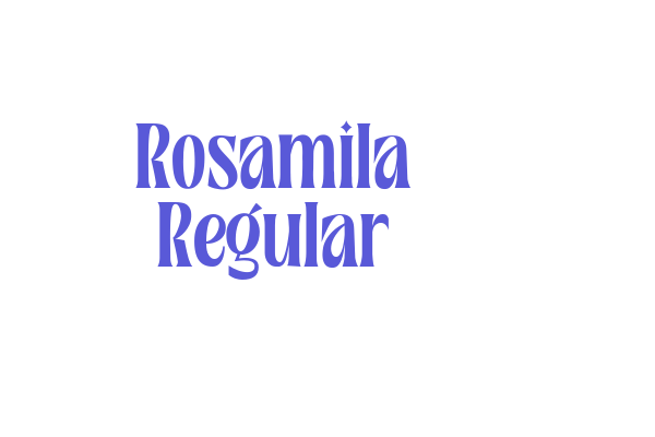 Rosamila Regular Font