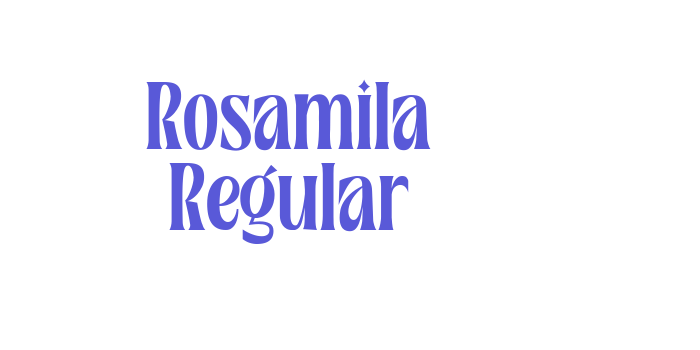 Rosamila Regular Font Download