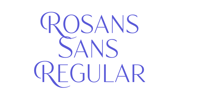 Rosans Sans Regular Font Download