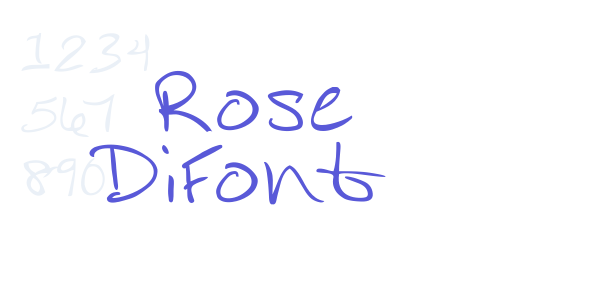 Rose DiFont font