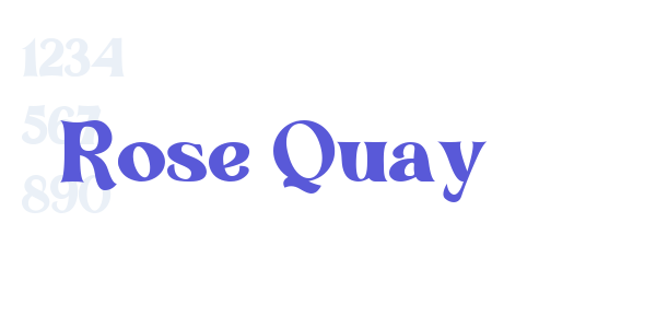 Rose Quay font free