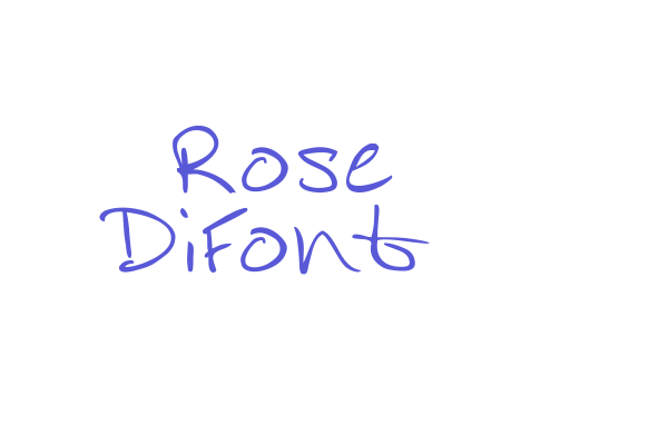 Rose DiFont Font