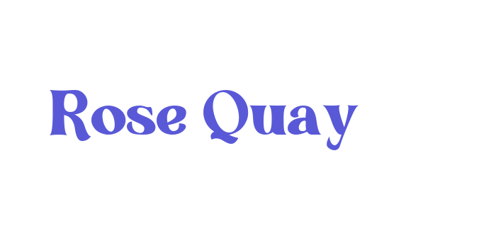 Rose Quay Font Download