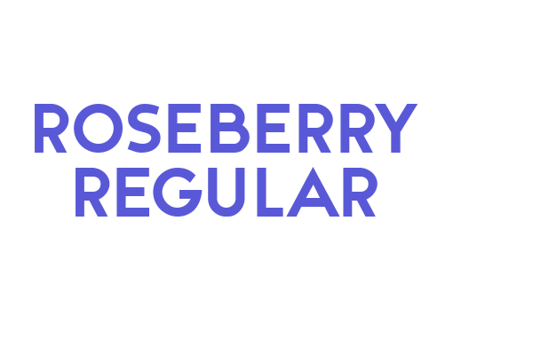 Roseberry Regular Font