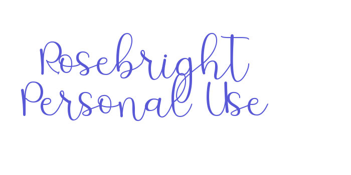 Rosebright Personal Use Font Download