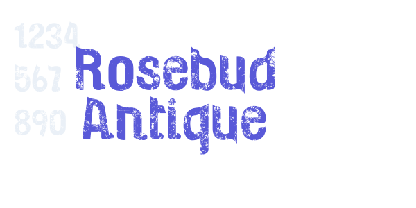 Rosebud Antique font free