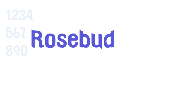 Rosebud font free