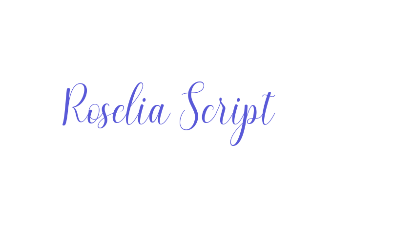 Roselia Script Font