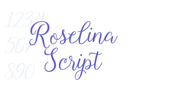 Roselina Script font free