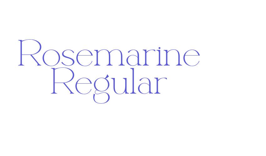 Rosemarine Regular Font Download