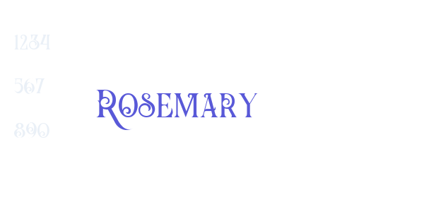 Rosemary font free