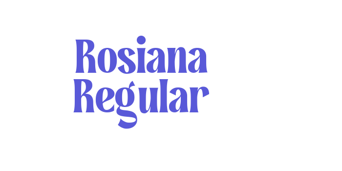 Rosiana Regular Font Download